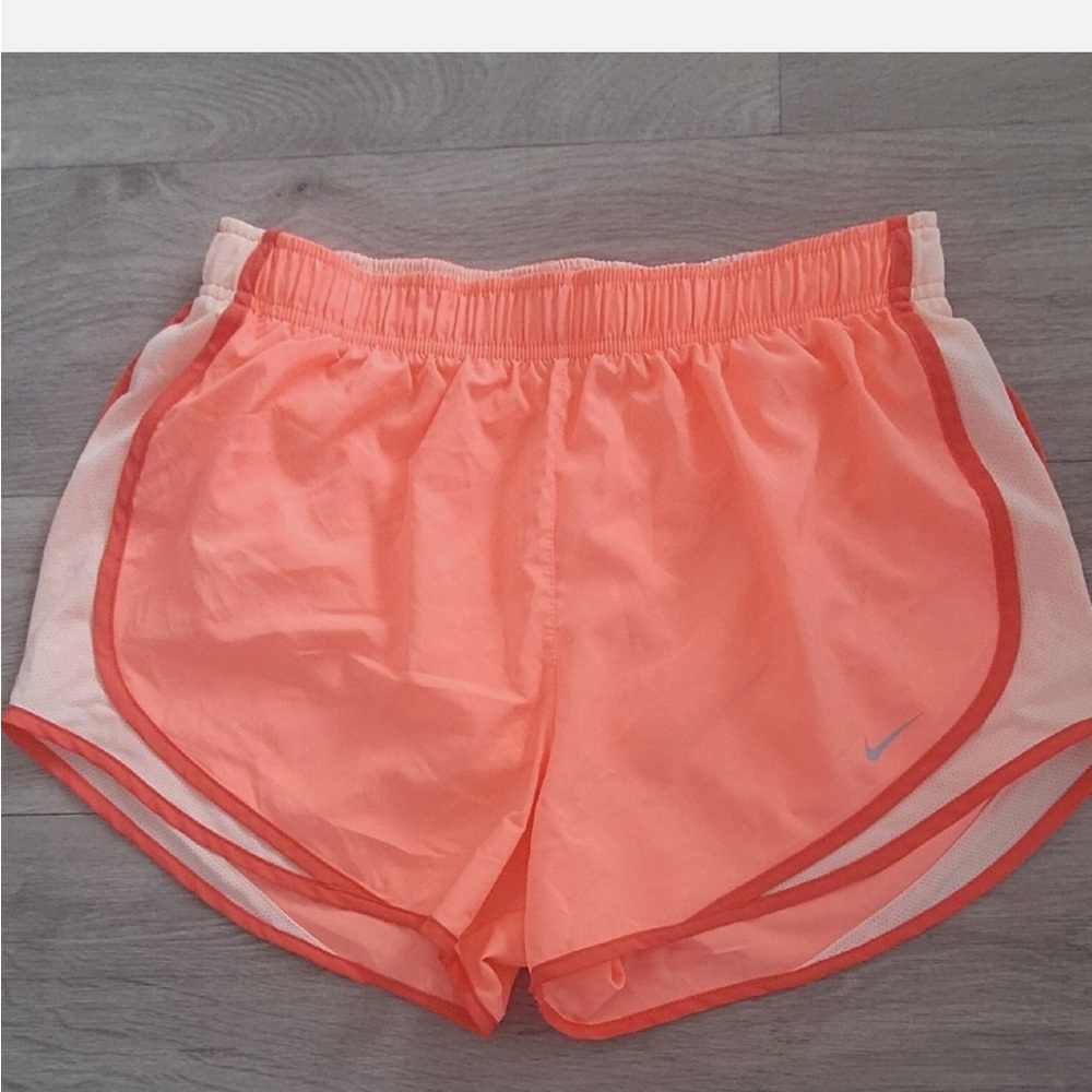 Nike Women's Neon Orange Athletic Shorts